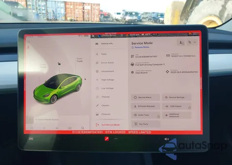 2021 Tesla Model 3 Long Range Dual Motor All-Wheel Drive from USA, damaged, VIN 5YJ3E1EB5MF047451